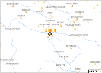 map of Zaḩīm