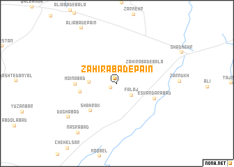 map of Z̧ahīrābād-e Pā\