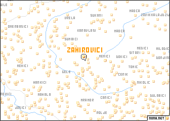 map of Zahirovići