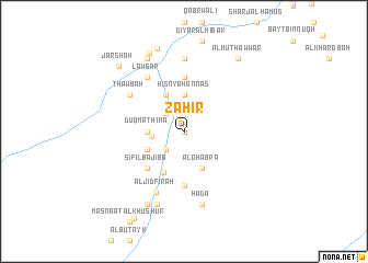 map of Z̧āhir