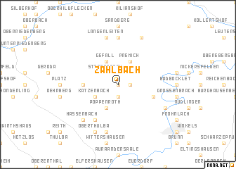 map of Zahlbach