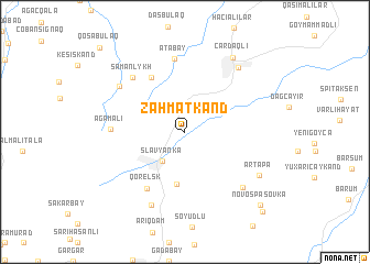 map of Zǝhmǝtkǝnd