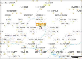 map of Zahna