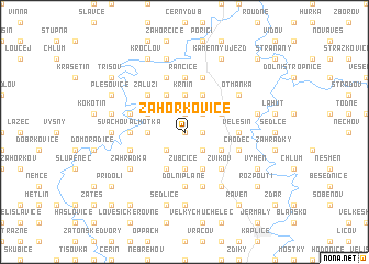 map of Záhorkovice