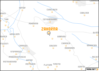 map of Zahorna