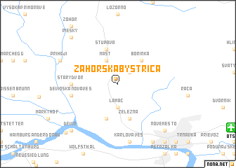 map of Záhorská Bystrica