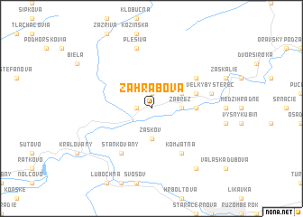 map of Zahrabová