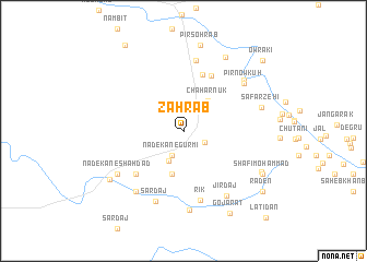 map of Zahrāb