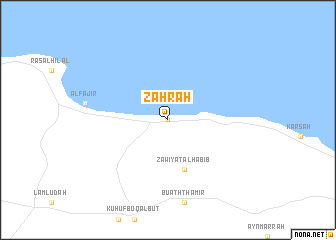 map of Zahrah