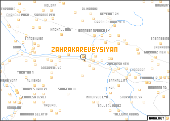 map of Zahrā Kār-e Veysīyān