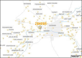 map of Zahrān