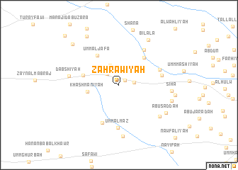 map of Zahrāwīyah