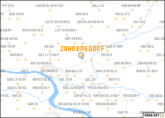 map of Zahrensdorf