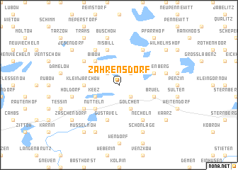 map of Zahrensdorf