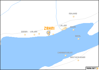map of Zahri