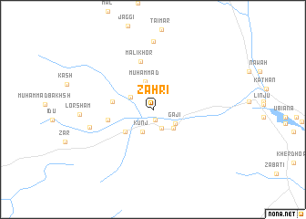 map of Zahri