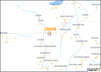 map of Zāhro