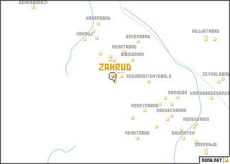 map of Zahrūd