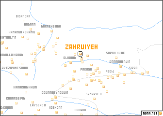 map of Zahrū\