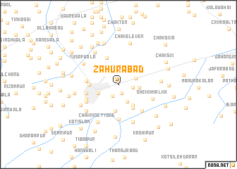 map of Zahurābād