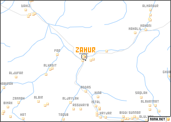 map of Z̧ahūr