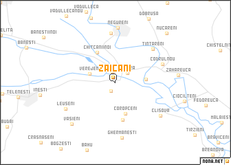 map of Zăicani