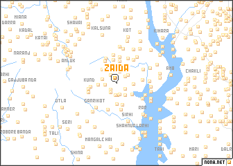 map of Zaida