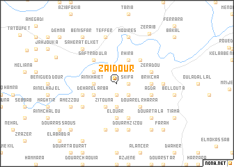 map of Zaïdour