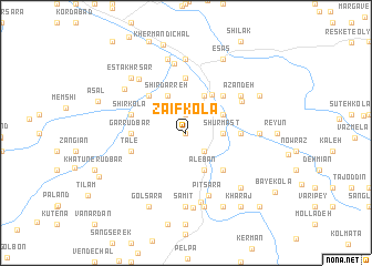 map of Ẕa‘īf Kolā