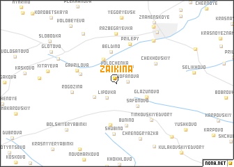 map of Zaikina