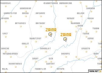 map of Zaʼina