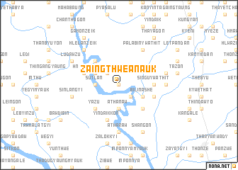 map of Zaingthwe Anauk