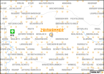 map of Zainhammer