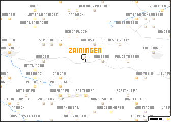 map of Zainingen