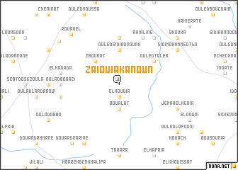 map of Zaiouia Kanoun