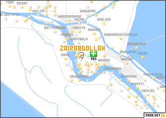 map of Zair ‘Abdollāh