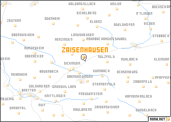 map of Zaisenhausen