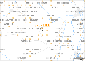 map of Zajačice