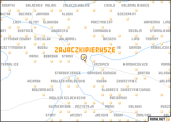 map of Zajączki Pierwsze