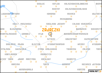 map of Zajączki