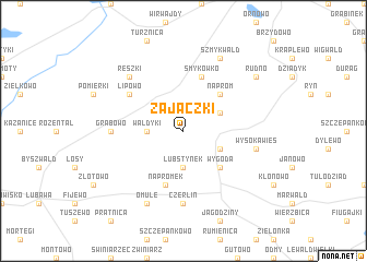 map of Zajączki