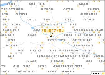 map of Zajączków