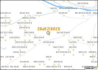 map of Zajezierze