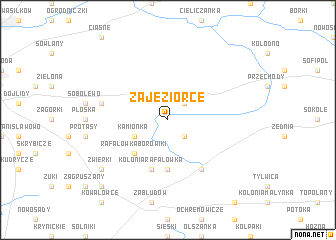 map of Zajeziorce