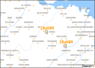 map of Zājkān