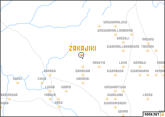 map of Zakajiki