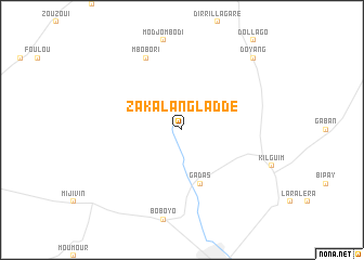 map of Zakalang Laddé