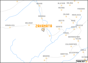 map of Zakamata