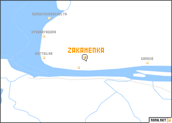 map of Zakamenka