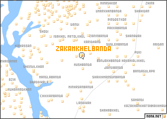 map of Zakam Khel Bānda